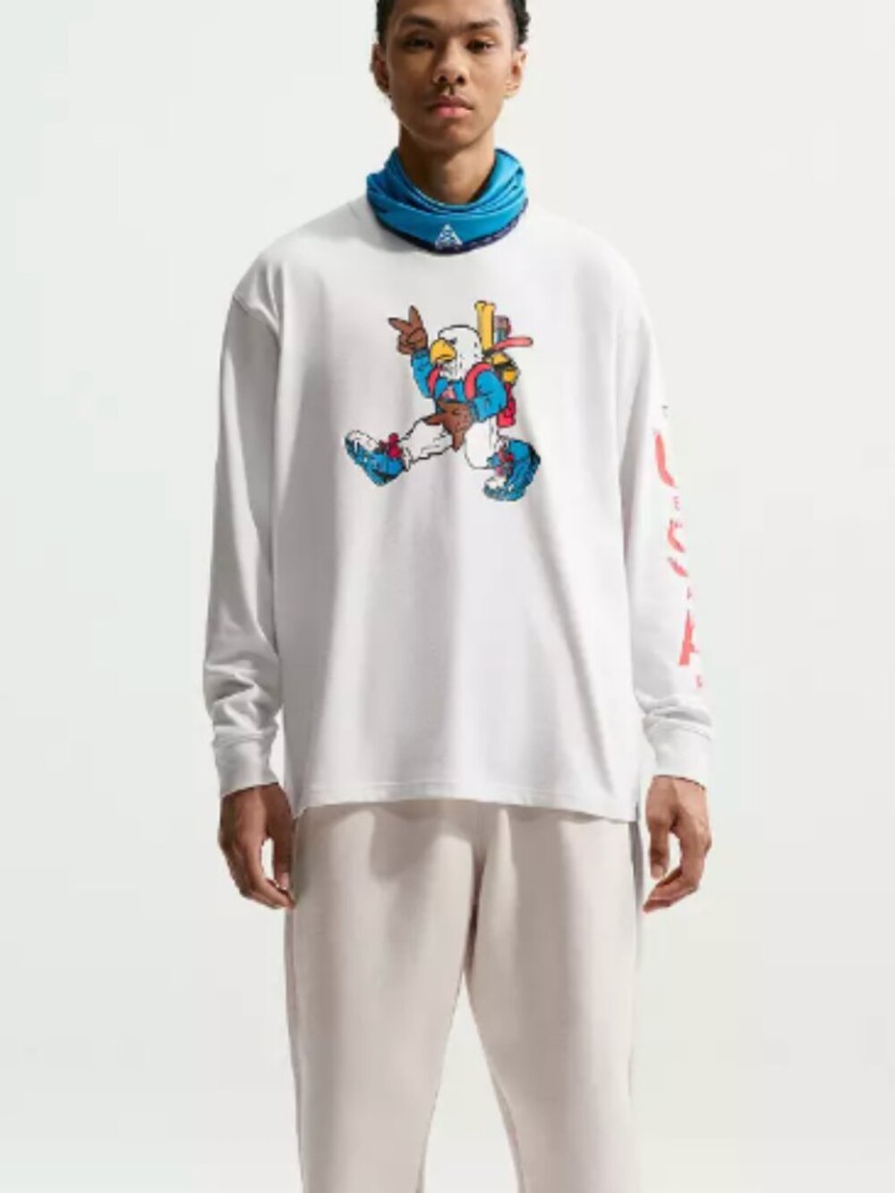 Nike ACG USA Dri-FIT Long Sleeve T-Shirt Size L White